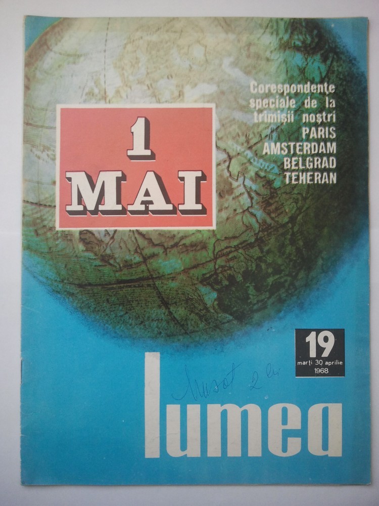 REVISTA LUMEA - SAPTAMANAL DE POLITICA EXTERNA { NUMARUL 19 ANUL 1968 ...
