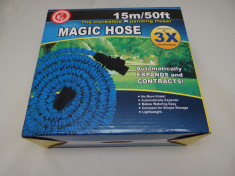 Furtun Extensibil 15m Magic Hose Livrare Gratuita Prin Garantia de Livrare!! foto