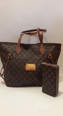 Set Louis Vuitton Geanta + Portofel Nou foto