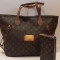 Set Louis Vuitton Geanta + Portofel Nou