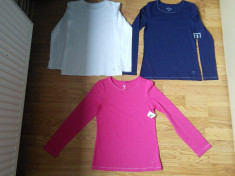 Set trei bluze bumbac Jillian&amp;#039;s Closet (din care doua noi, cu eticheta), ornamente, maneca lunga, pentru fete de 10 - 11 ani foto