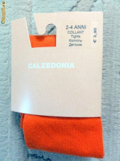 Noi! Strampi de bumbac portocalii, marca Calzedonia, fetite 2-4 ani foto