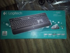 Kit Tastatura + Mouse Logitech Cordless Desktop MK520, Negru foto