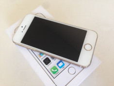 APPLE IPHONE 5S 16GB GOLD stare foarte buna , NEVERLOCKED - pachet complet foto