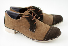 Pantofi dama piele naturala casual P10 mas. 40 / Pantofi piele intoarsa Maro Made in Romania - LICHIDARE DE STOC! foto
