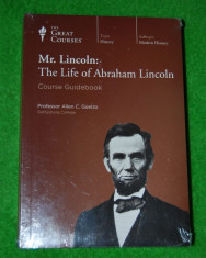 Set educational 2 DVD - Mr. Lincoln: Life of Abraham Lincoln, colectia Great Courses, cu Course Guide Book, limba engleza, Nou / sigilat; istorie SUA foto