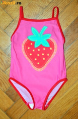 Nou! Costum de baie vesel capsuna, marca FF kids, fetite 18-24 luni/ 92 cm foto