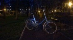 Bicicleta pliabila plianta Pegas Camping stare excelenta, culoare bleu, 270 ron, sector 3, Bucuresti foto