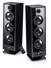 Sistem audio 2.0 Genius SP-HF2020 V2 Black Wood foto