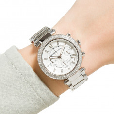 Ceas de dama Michael Kors Silver Chronograph Ladies Watch MK5353 foto