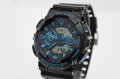 CASIO G-SHOCK GA 110, BLACK-BLUE EDITION foto