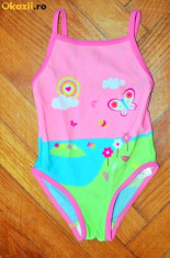 Nou! Costum de baie vesel fluturasi, marca FF kids, fetite 18-24 luni/ 92 cm foto