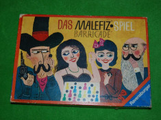 Joc de familie Das Malefiz Spiel Barricade, Made in West Germany, vechi, vintage, anii &amp;#039;60, colectie, de la Ravensburger, + un 3 borduri extra foto