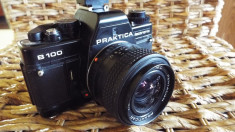 aparat foto cu film PRAKTICA B 100 + blitz HOBBY 200 foto