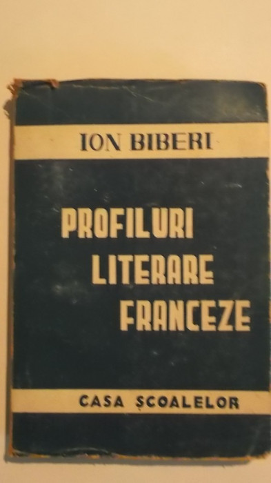 Ion Biberi - Profiluri literare franceze