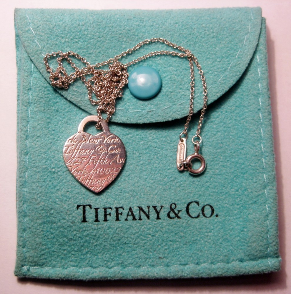 Tiffany & Co. New York 925 argint lantisor si pandantiv inima | arhiva  Okazii.ro