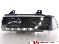 SET FARURI DRL DAYLIGHT BMW SERIA 3 E36 LIMO/TOURING BLACK foto