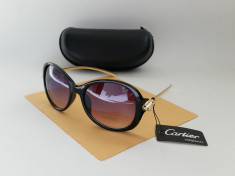 Ochelari De Soare UV 400 CARTIER 1176 Toc + Laveta cadou OSD-180 foto