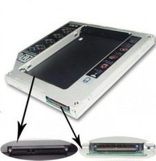 12.7mm IDE-SATA 2nd HDD caddy adaptor de la unitate optica IDE la hardisk SATA sau SSD, adaptor rack SSD , HDD foto