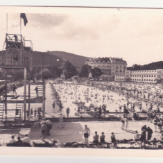 CARTE POSTALA SCRISA DIN AUSTRIA - BADEN BEI WIEN, STRANDUL, ANUL 1951