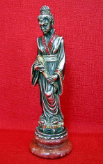 Statueta Japoneza din argint semnata de autor italian anul 1989 originala foto