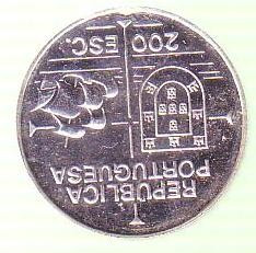 Moneda 200 ESCUDOS 1992 din argint foto