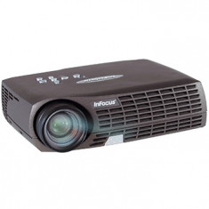 Videoproiector Proiector miniproiector DLP INFOCUS LP70, 1100lumeni, HDTV 1080i, 720p, 576p, intrare digitala DVI foto