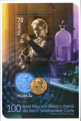 Polonia 2011 - bloc Marie Curie neuzat,perfecta stare foto