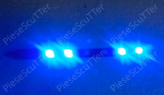 Banda Universala Led / Leduri Moto -Scuter / Atv ( albastru / 15cm ) foto