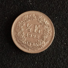 349 Elvetia 1/2 franc 1992 foto