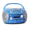 Auna Boomboy, radio recorder portabil, CD, USB, MP3, baterii, set de autocolante