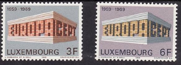 C5195 - Luxembourg 1969 - cat.nr.738-9 neuzat,perfecta stare