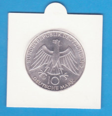 MONEDA DIN ARGINT GERMANIA-10 MARK 1972-LIT. D - OLIMPIADA - KM# 131 - CARTONAS foto