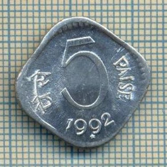 5023 MONEDA - INDIA - 5 PAISE - ANUL 1992 -starea care se vede