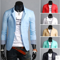 LICHIDARE DE STOC ! SACOU BARBATI ELEGANT SLIM FIT MODEL CASUAL | COD K353 foto