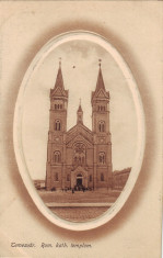 Ok-1547- Romania, Timisoara c.p. embosata necirculata 1912: Biserica rom. cat. foto