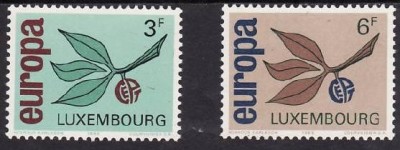 Luxembourg 1965 - cat.nr.670-1 neuzat,perfecta stare foto