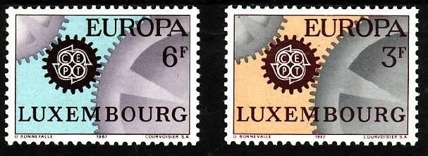 C3060 - Luxembourg 1967 - cat.nr.700-1 neuzat,perfecta stare