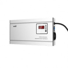 Stabilizator automat de tensiune cu releu 1000VA/600W, orizontal, silver Well foto