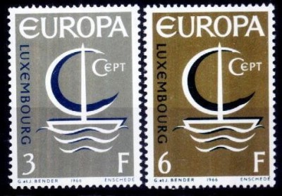 C5183 - Luxembourg 1966 - cat.nr.684-5 neuzat,perfecta stare foto