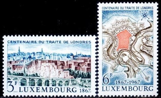C5186 - Luxembourg 1967 - cat.nr.697-8 neuzat,perfecta stare