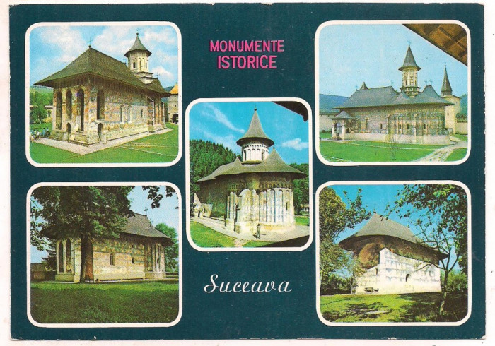 % carte postala (marca fixa) -SUCEAVA-Monumente istorice