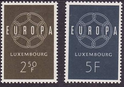 C5166 - Luxembourg 1959 - cat.nr.567-8 neuzat,perfecta stare