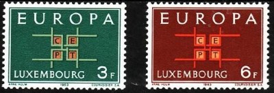 C5174 - Luxembourg 1963 - cat.nr.634-5 neuzat,perfecta stare foto