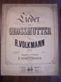 R. VOLKMANN - 12 LIEDURI (partituri vechi vioara si pian)