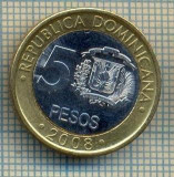 5133 MONEDA - REPUBLICA DOMINICANA - 5 PESOS - 2008 -starea care se vede