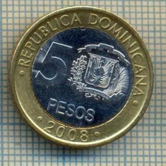 5133 MONEDA - REPUBLICA DOMINICANA - 5 PESOS - 2008 -starea care se vede