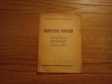 MANIFESTUL - PROGRAM al FRONTULUI DEMOCRATIEI POPULARE - 1948, 14p