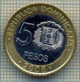 5131 MONEDA - REPUBLICA DOMINICANA - 5 PESOS - 2008 -starea care se vede