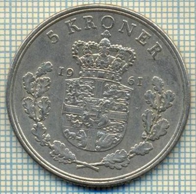 5055 MONEDA - DANEMARCA(DANMARK) - 5 KRONER - 1961 -starea care se vede foto
